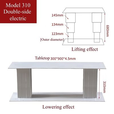 comprar 2 COLUNAS DE ELEVAÇÃO ELÉTRICA SINCRONIZADAS, Pés de Mesa, Sistema de Elevação Síncrona, Controle de Precisão, Mesa elétrica ajustável em altura, Mesa elevatória elétrica com três configurações de altura online manufacture