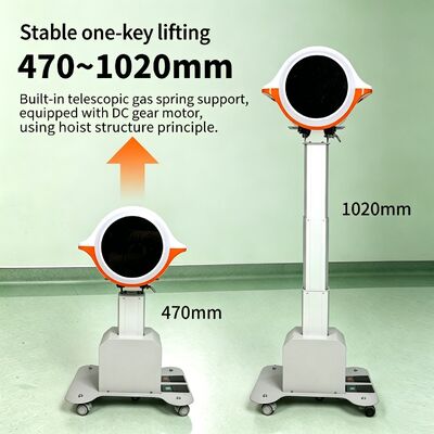 Buy Height Adjustable Electric Stand – One-Touch Silent Lifting Mobile Support Cart with Angle Adjustable Top Plate online manufacture